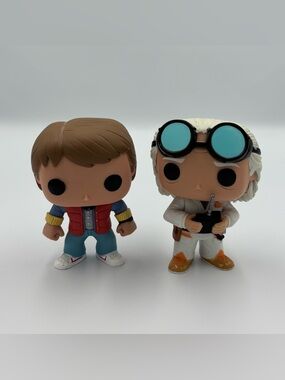 RARE Retired Funko Pop! Back to the Future Toy Lot- Marty Mcfly Dr. Emmett Brown